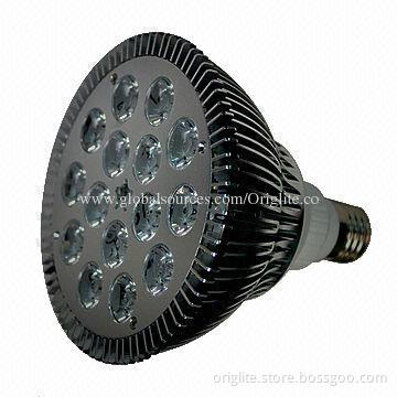 PAR38 LED Spotlight, 15W/85-245V AC/Lifud Branded Power/Bridgelux Chip/3-year Warranty/E27/Black